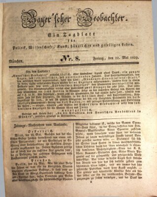 Bayer'scher Beobachter Freitag 22. Mai 1829