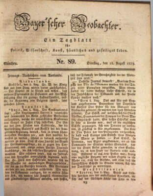 Bayer'scher Beobachter Dienstag 11. August 1829