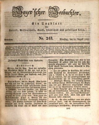 Bayer'scher Beobachter Dienstag 31. August 1830