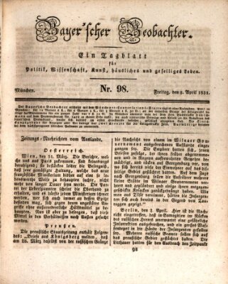 Bayer'scher Beobachter Freitag 8. April 1831
