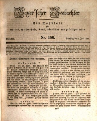 Bayer'scher Beobachter Dienstag 5. Juli 1831