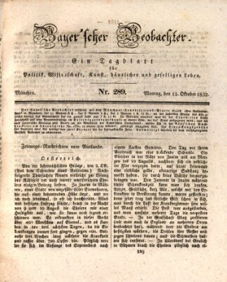 Bayer'scher Beobachter Montag 15. Oktober 1832