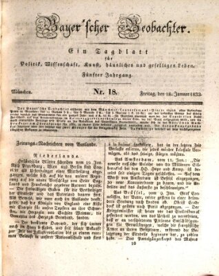 Bayer'scher Beobachter Freitag 18. Januar 1833
