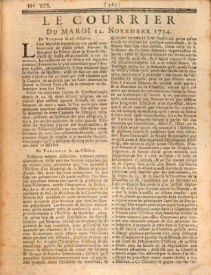 Le courrier Dienstag 12. November 1754