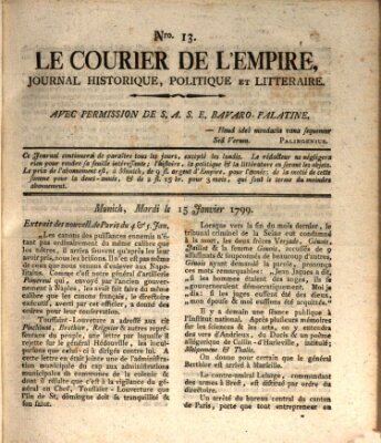 Le courier de l'Empire Dienstag 15. Januar 1799