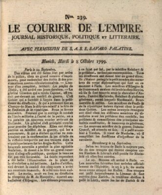 Le courier de l'Empire Dienstag 8. Oktober 1799