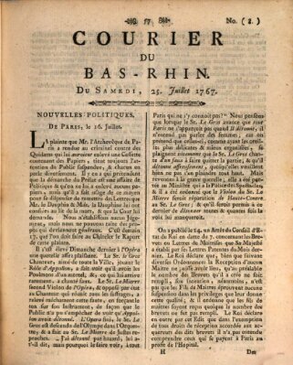 Courier du Bas-Rhin Samstag 25. Juli 1767