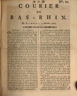 Courier du Bas-Rhin Samstag 2. Februar 1771