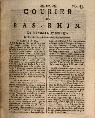 Courier du Bas-Rhin Mittwoch 27. Mai 1772
