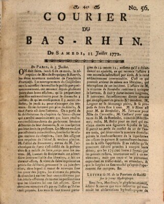 Courier du Bas-Rhin Samstag 11. Juli 1772