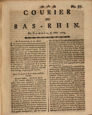 Courier du Bas-Rhin Samstag 8. Mai 1773