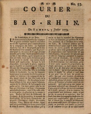 Courier du Bas-Rhin Donnerstag 3. Juni 1773