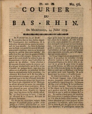 Courier du Bas-Rhin Mittwoch 14. Juli 1773