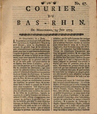 Courier du Bas-Rhin Mittwoch 14. Juni 1775