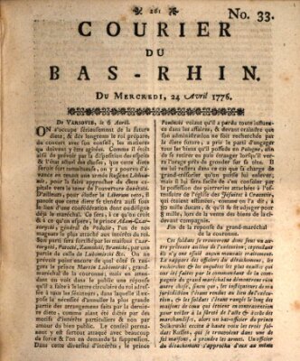 Courier du Bas-Rhin Mittwoch 24. April 1776