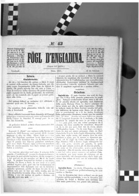 Fögl d'Engiadina Freitag 25. Oktober 1861