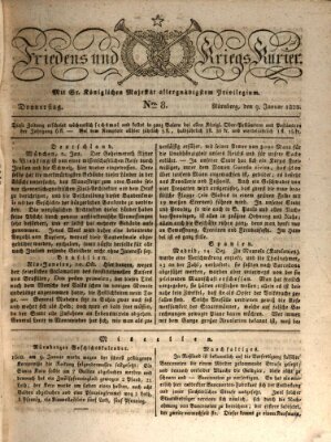 Der Friedens- u. Kriegs-Kurier (Nürnberger Friedens- und Kriegs-Kurier) Donnerstag 9. Januar 1823