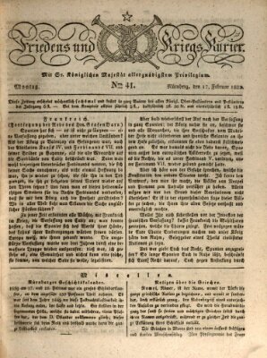 Der Friedens- u. Kriegs-Kurier (Nürnberger Friedens- und Kriegs-Kurier) Montag 17. Februar 1823