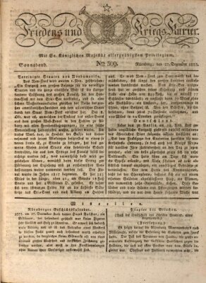 Der Friedens- u. Kriegs-Kurier (Nürnberger Friedens- und Kriegs-Kurier) Samstag 27. Dezember 1823