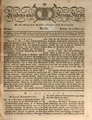 Der Friedens- u. Kriegs-Kurier (Nürnberger Friedens- und Kriegs-Kurier) Montag 15. März 1824