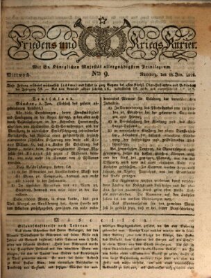 Der Friedens- u. Kriegs-Kurier (Nürnberger Friedens- und Kriegs-Kurier) Mittwoch 11. Januar 1826