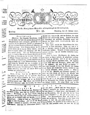 Der Friedens- u. Kriegs-Kurier (Nürnberger Friedens- und Kriegs-Kurier) Freitag 26. Januar 1827