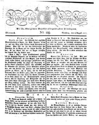 Der Friedens- u. Kriegs-Kurier (Nürnberger Friedens- und Kriegs-Kurier) Mittwoch 8. August 1827