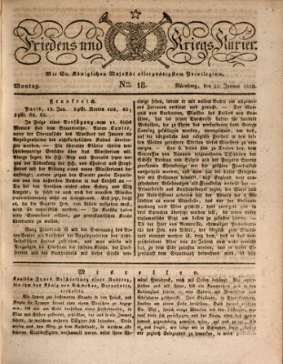 Der Friedens- u. Kriegs-Kurier (Nürnberger Friedens- und Kriegs-Kurier) Montag 21. Januar 1828