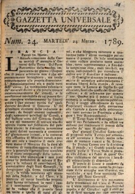 Gazzetta universale Dienstag 24. März 1789