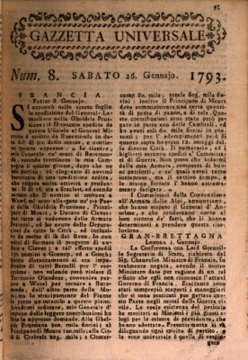 Gazzetta universale Samstag 26. Januar 1793