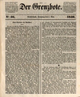 Der Grenzbote Sonntag 5. Mai 1850