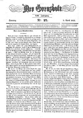 Der Grenzbote Sonntag 3. April 1853