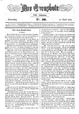 Der Grenzbote Donnerstag 14. April 1853
