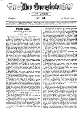 Der Grenzbote Sonntag 17. April 1853