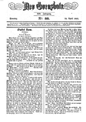 Der Grenzbote Sonntag 24. April 1853