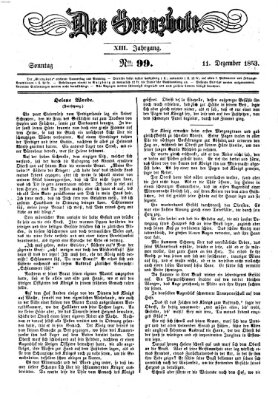 Der Grenzbote Sonntag 11. Dezember 1853