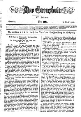Der Grenzbote Sonntag 8. April 1855