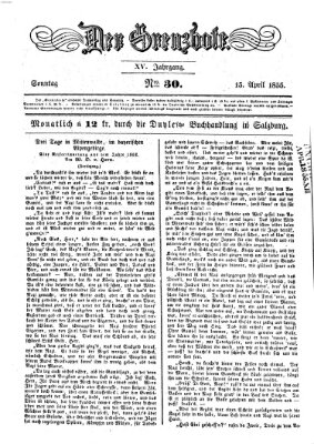 Der Grenzbote Sonntag 15. April 1855