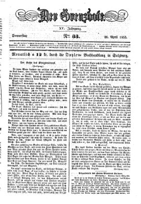 Der Grenzbote Donnerstag 26. April 1855