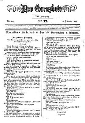 Der Grenzbote Sonntag 10. Februar 1856