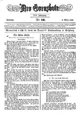 Der Grenzbote Sonntag 2. März 1856