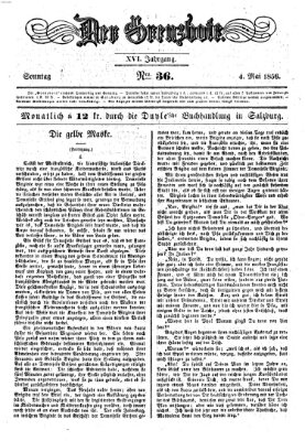 Der Grenzbote Sonntag 4. Mai 1856