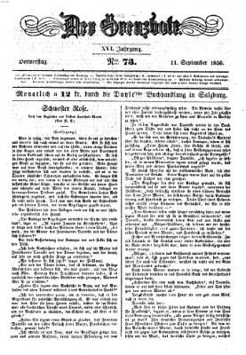 Der Grenzbote Donnerstag 11. September 1856