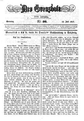 Der Grenzbote Sonntag 12. Juli 1857