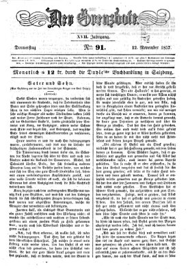Der Grenzbote Donnerstag 12. November 1857