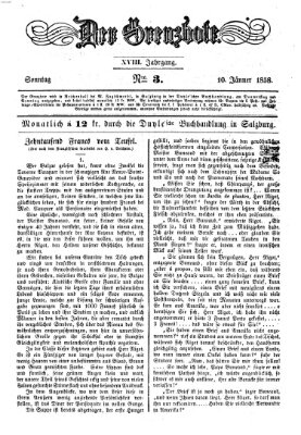 Der Grenzbote Sonntag 10. Januar 1858
