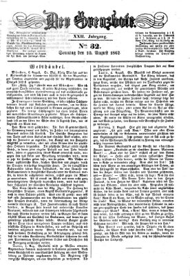Der Grenzbote Sonntag 10. August 1862