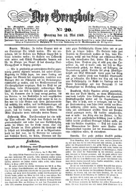 Der Grenzbote Sonntag 16. Mai 1869