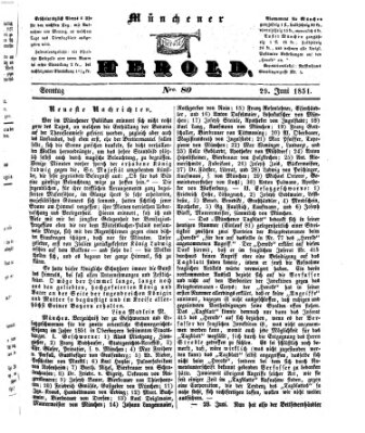 Münchener Herold Sonntag 29. Juni 1851