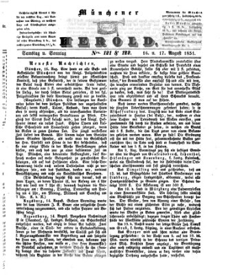 Münchener Herold Sonntag 17. August 1851